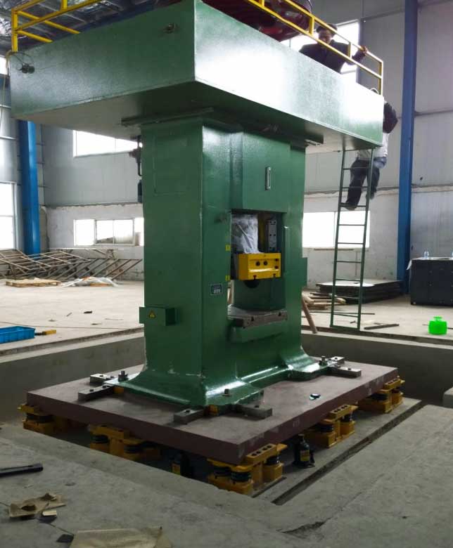 vibration absorber foundation degign for electric screw press