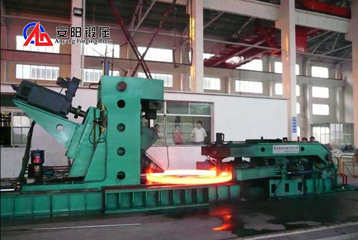 ring rolling machine for gear forging